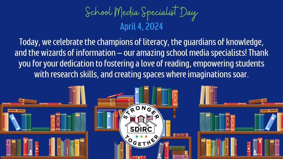 📚🌟 Happy School Media Specialist Day! 🎉 Today, we celebrate the champions of literacy, the guardians of knowledge, and the wizards of information – our amazing school media specialists! Thank you for your dedication to fostering a love of reading!