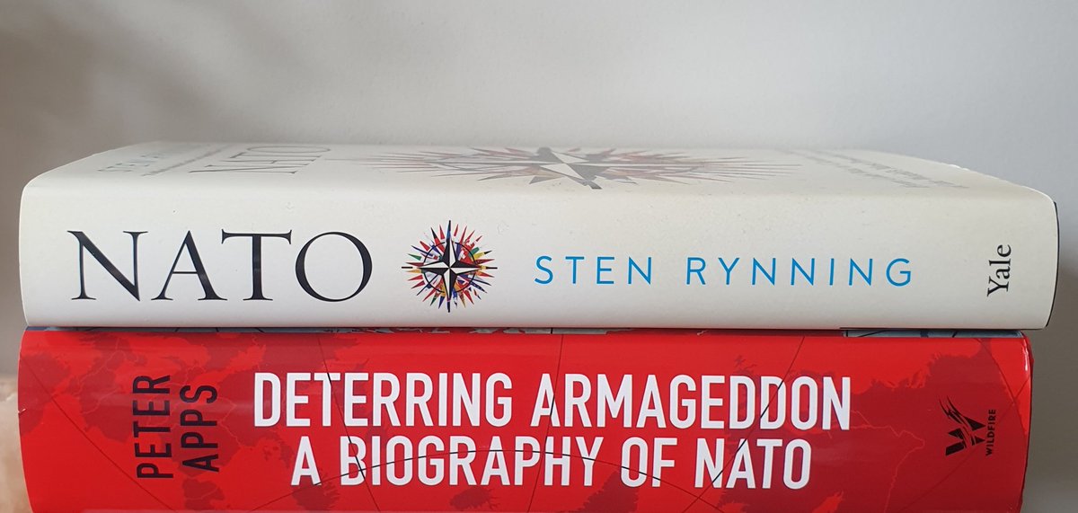 As it is NATO's 75th anniversary today, what better time to start diving into these two books by @stenrynning and @pete_apps - review essay forthcoming ✨️