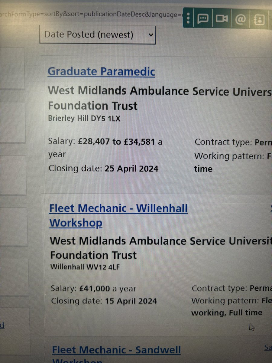 And this is partly why the ambulance services are in such crisis. One of these roles requires a BSc and a high level of responsibility for patient care and safety. The other includes an ~£8500 retention premium…