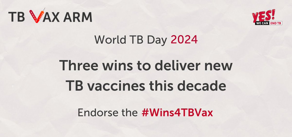 Exciting event happening later today at 14:00 CEST! Join us for the next TB Vax ARM webinar as we explore the 'Three Wins' with a panel of expert speakers, including @SahuSuvanand, the Deputy Director of @StopTB Register here: iavi.zoom.us/meeting/regist… #Wins4TBVax #YesWeCanEndTB