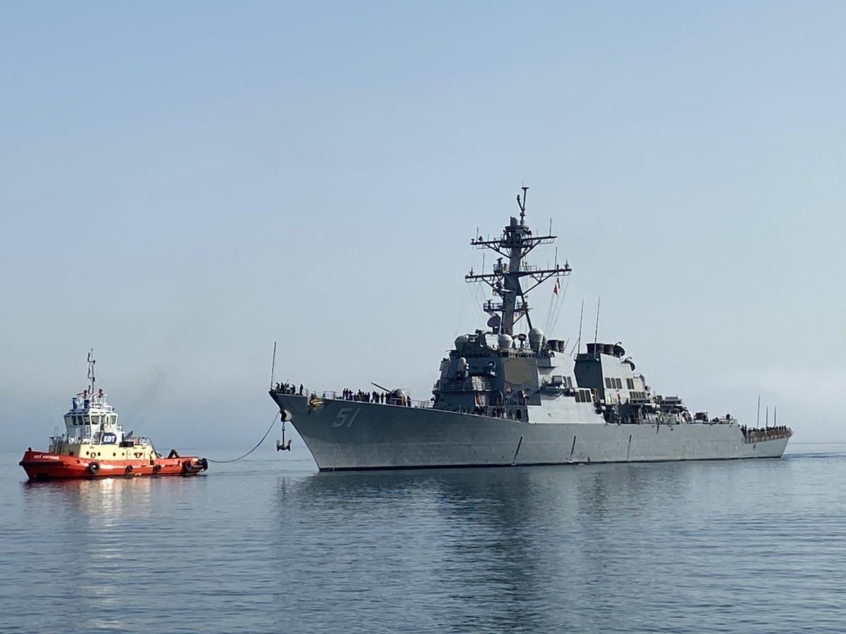 Welcome USS ARLEIGH BURKE (DDG-51) - and her stellar officers and crew - back to the Republic of Cyprus. Each and every visit strengthens 🇺🇸-🇨🇾 partnership and shared commitment to advancing regional security & stability.