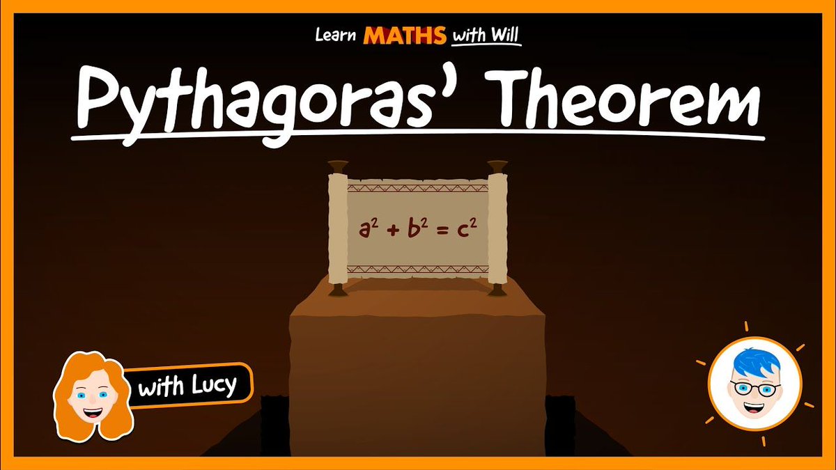 In this fab lesson from @LearnWithWill, we learn about Pythagoras’ theorem and Will intertwines the learning with an adventure story! There are worksheets and answers to download for more practice, as well as the transcript. youtube.com/watch?v=GcydPJ… #education @scimadesimple
