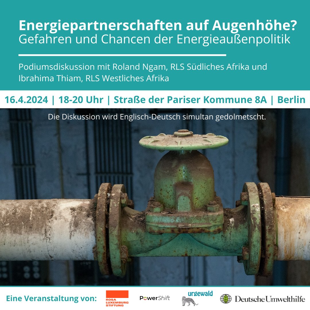 💡 Drohen die #Energiepartnerschaften Deutschlands vorhandene Ausbeutungs- & Ungleichheitsstrukturen zu reproduzieren? Und wie müssten Partnerschaften aussehen, damit sie tatsächlich zu vielbeschworenen Win-Win-Situation führen? Darüber diskutieren wir: power-shift.de/termin/podiums…