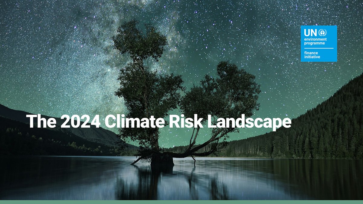 Check out the 2024 #ClimateRisk Landscape Report! Get the latest insights & tools for managing climate risk in the #financialsector, brought to you by UNEP FI's Climate Risk & TCFD programme. Read the full report here: ow.ly/4fAE50R83FT