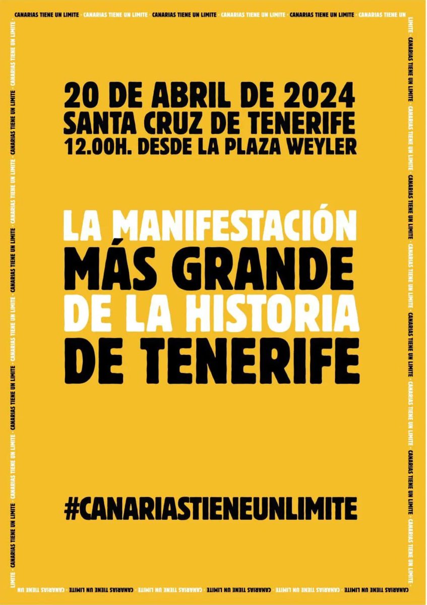 mdaswani's tweet photo. En Canarias no hay turismofobia. La fobia es a la explotación, a los sueldos bajos, al pésimo modelo de gestión, a que la riqueza que genera el turismo se vaya siempre fuera y lejos.

También hay una nueva fobia. La de ciertos políticos y empresarios a la manifestación del 20A. https://t.co/JGLdnc2NNy