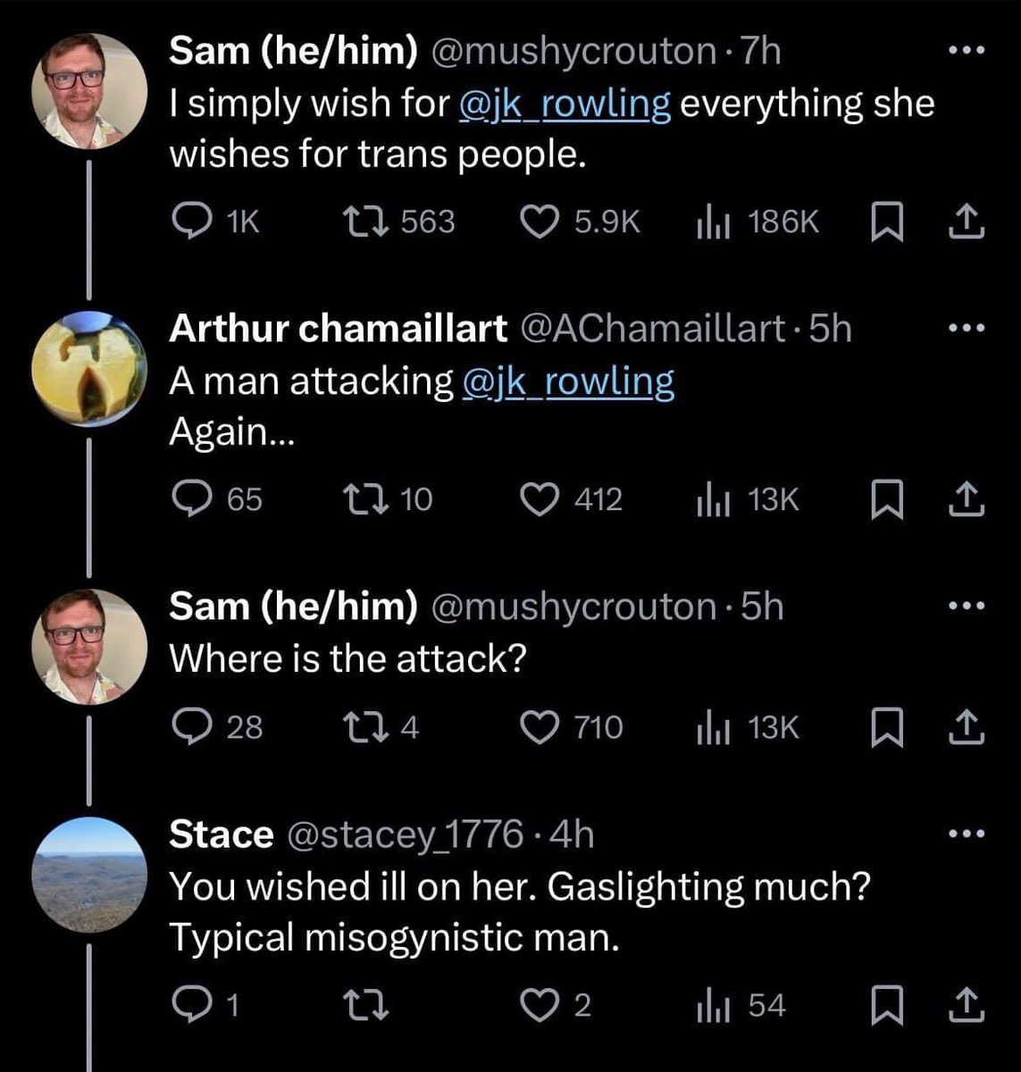 gartsylad's tweet photo. I agree let’s all manifest this shit… *cough cough* @jk_rowling  #terf #dirtyterf https://t.co/ISW1vlcsDv