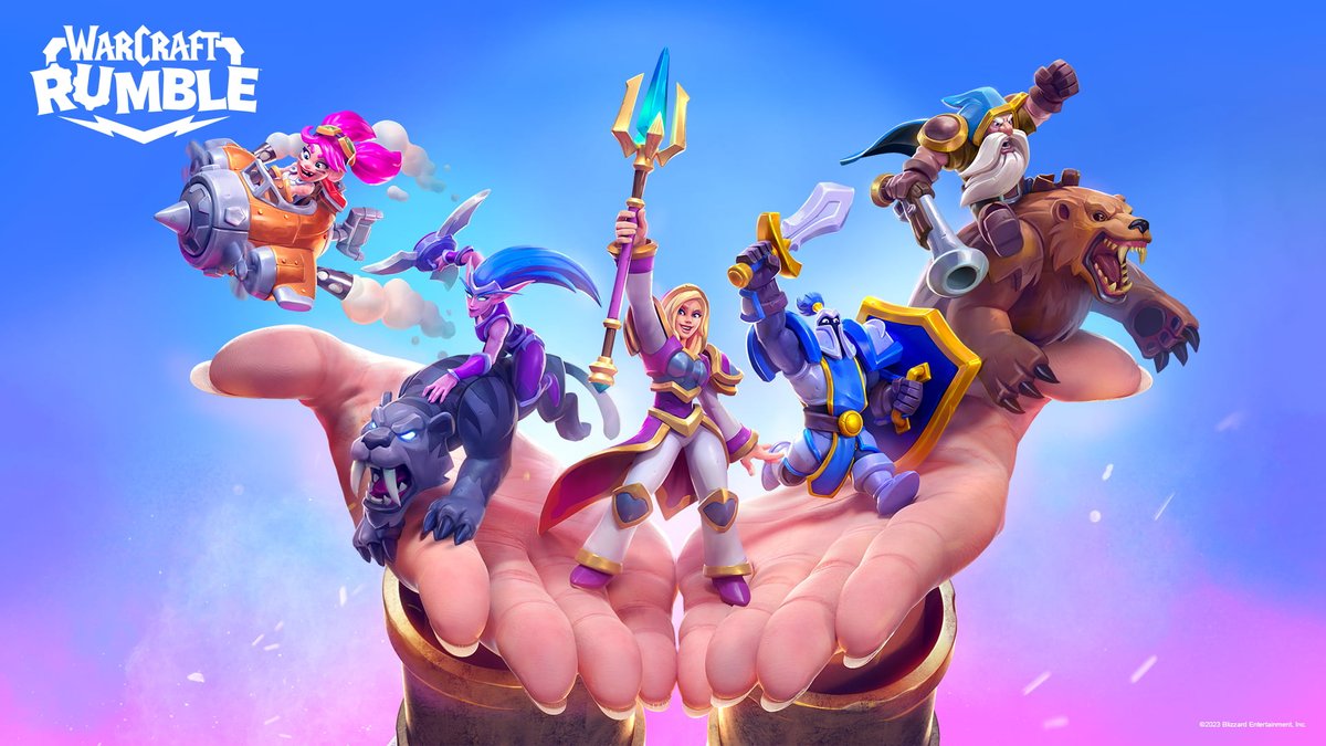 JooooorginhOO's tweet photo. Introducing Warcraft Rumble Mobile, a new mobile game that combines strategy and action in an epic fantasy world. Players will build their own army, train powerful heroes, and engage in thrilling battles to conquer enemy territories. With stunning graphics and immersive gameplay, Warcraft Rumble Mobile offers a truly engaging experience for gamers on the go. Join the battle today and prove your skills on the battlefield! #gamemobile #WarcraftRumbleMobile