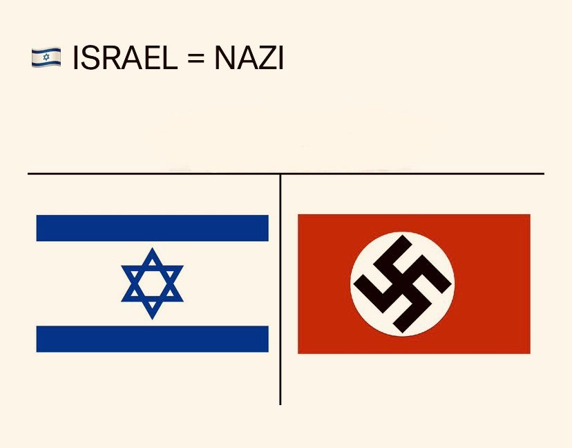voiceofrabbis's tweet photo. Israel is the new nazi state.

Supporting Israel means being hostile to Jews.

Support for Israel harms Jews because Jews do not want to be associated with this Nazi state.

Jews have no state! Zionists may call their state the Herzlston state or the Zionist state, but they are not "Israel", They cannot be the Jewish State. Judaism is a religion, NOT a nationality! No one can represent the Jews as a state under the name of the Jewish state or Israel.