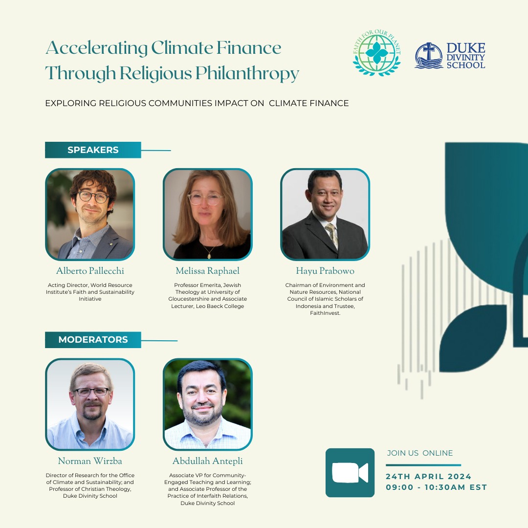 Join us for #FFOP and @DukeDivinity’s online webinar where we delve deep into their ground-breaking report, Accelerating Climate Finance Through Religious Philanthropy. Happening on April 24, 2024 at 9AM EST, Register @ eventbrite.com/e/accelerating…