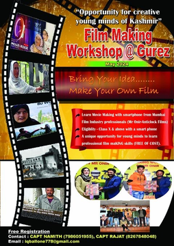 SaqibQashmiri's tweet photo. Acclaimed Bollywood director @IamOnir announces an immersive 8-day filmmaking workshop amidst the breathtaking landscapes of Gurez Valley, #Kashmir.
From May 20th to May 30th, get ready for a journey of creativity & inspiration.
#FilmmakingWorkshop
#earthquake #WhatsApp https://t.co/8AhjgIp8jY
