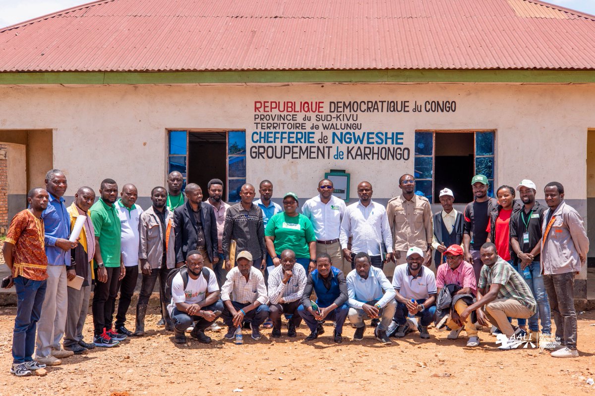 aaliofficiel's tweet photo. #DRC: @aaliofficiel presented its vision of agricultural #leadership with local authorities & community leaders in Nyangezi in order to engage them in the local sector's transformation. The Nyangezi #Agripark, a Youth Brigade-supported pilot #agribusiness model, was highlighted. https://t.co/bEdgkBZnvT