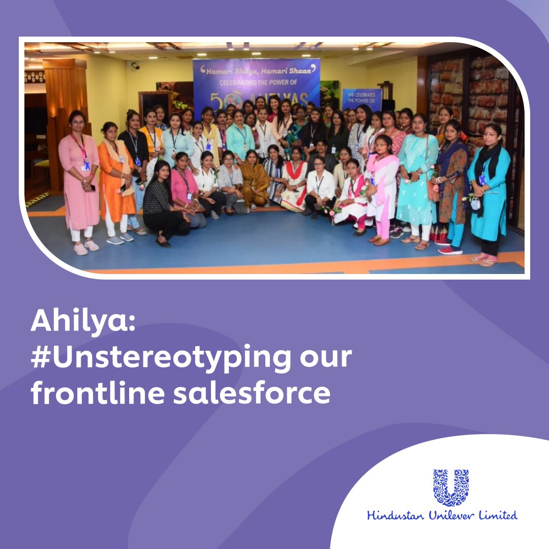 Our #Ahilya programme provides a supportive ecosystem for women to thrive in frontline #sales roles. So far, we have over 1200 Ahilyas #unstereotyping the norms. Read more: bit.ly/48KwUuQ @Unilever