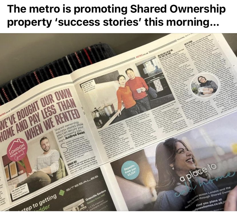 @luhc @michaelgove 6 page spread (I believe) in the metro today. Do you see what we are up against? Please, fix this. #sharedownership #abolishleasehold #buildingsafetycrisis