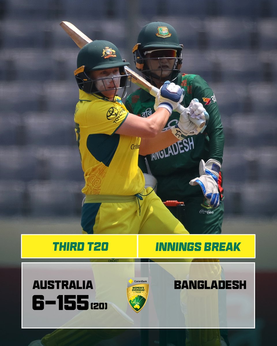 The skipper kicked things off before Tahlia McGrath and Grace Harris combined for a crucial 57-run stand! #BANvAUS