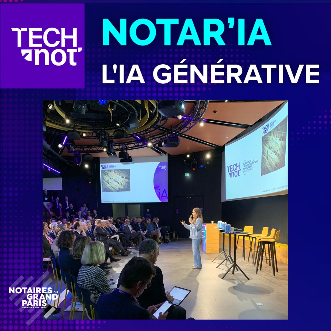 🟣 JOUR J | NOTAR’IA Le Campus Cyber a ouvert ses portes pour vous accueillir toute la matinée ! ▶ Suivez les conférences NOTAR’IA de 9h à 12h30 en direct sur forumtechnot.com #TechNot #technot2024 #notaria #notairesdugrandparis #ia #iagenerative #notariat