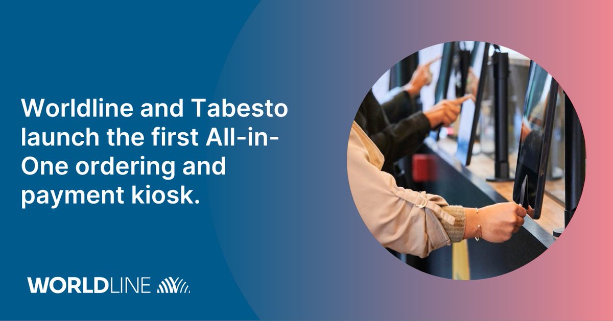 We are delighted to partner with @tabesto to introduce the first all-in-one ordering and #payment kiosk, using #SoftPOS ‘#Worldline #TapOnMobile’ technology. Read more in our #PressRelease: bit.ly/4cM6NXB