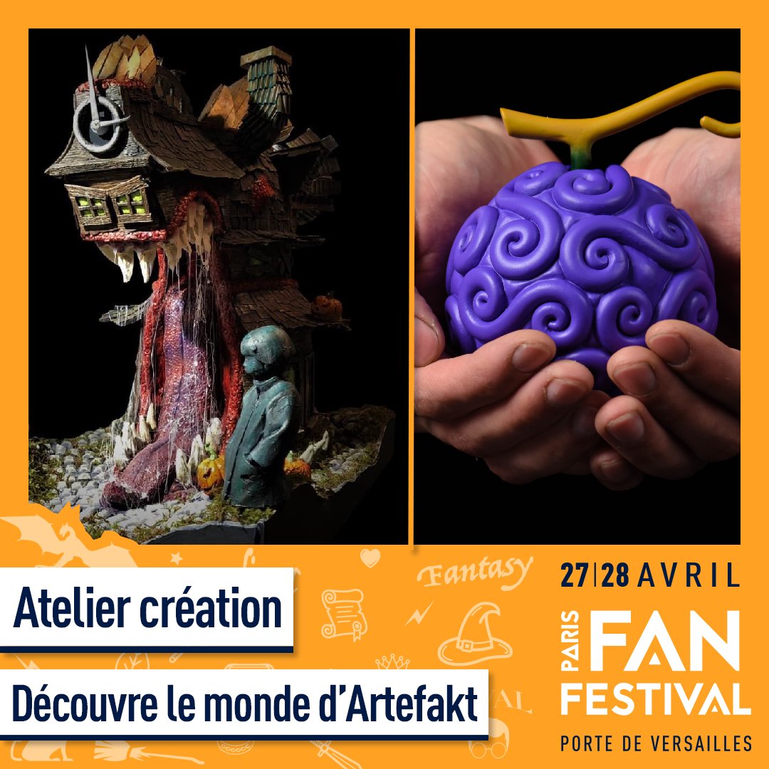 ParisFanFest's tweet photo. Le magnifique atelier création d’@Artefaktcrea vous attend au Paris Fan Festival ! 🥳
Le stand vous propose également des ateliers d’initiation gratuits. 😮
https://t.co/5JYjk8dpyi ! 🎟️
#fanfest #atelier #artefakt https://t.co/tYUQX5DCWE