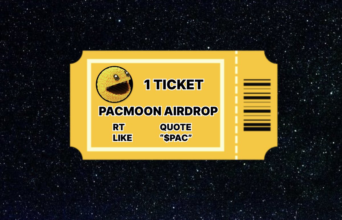 🎟️ Ticket for <a href="/pacmoon_/">Pacmoon</a> Season 3 🪂

Yesterday I literally receive +$𝟮,𝟰𝟬𝟬 𝗷𝘂𝘀𝘁 𝗳𝗼𝗿 𝗺𝗮𝗸𝗶𝗻𝗴 𝟭 $PAC 𝘁𝘄𝗲𝗲𝘁

This era is freaking crazy.

Get full points for 3rd airdrop 🪂:

╰► RT
╰► LIKE
╰► Comment $PAC 💬