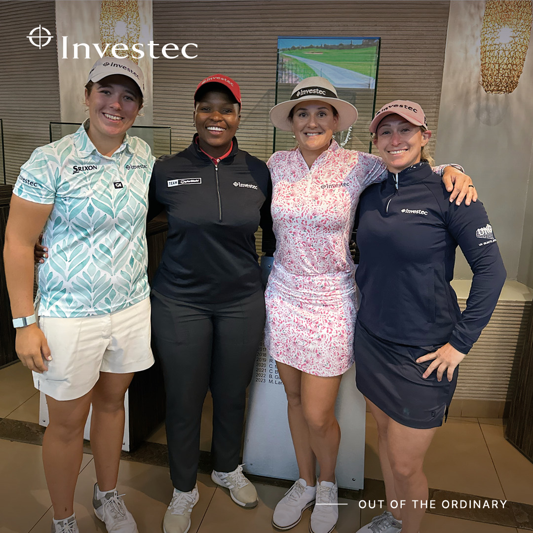 This week finds all four of our 🇿🇦 sponsored golfers in Johannesburg, competing in the #ABSALadiesInvitational. Never settle for ordinary.

#InvestecGolf #SunshineLadiesTour #RaiseOurGame 

@Zethumyeki @Nicole_Garcia72 @stacybregman