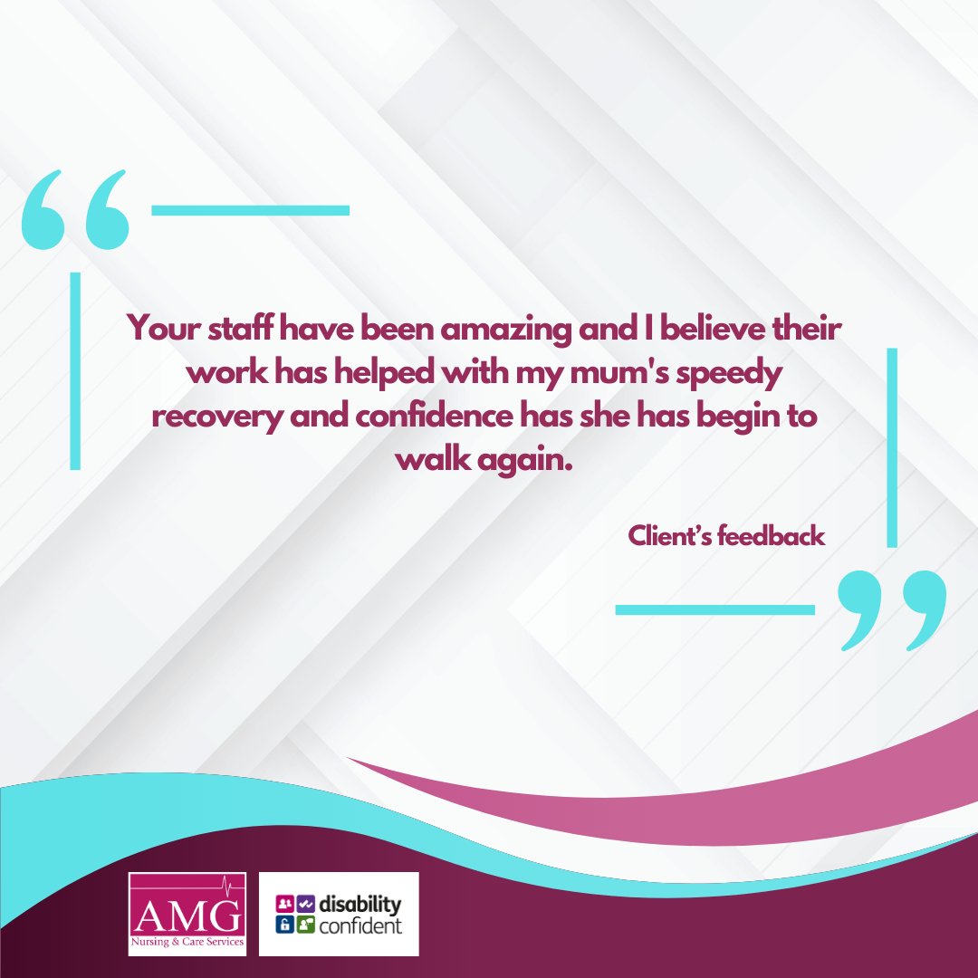 Real stories, real progress. 🌈#ClientPraise #HealthcareHeroes #AMGcare #JoinAMG