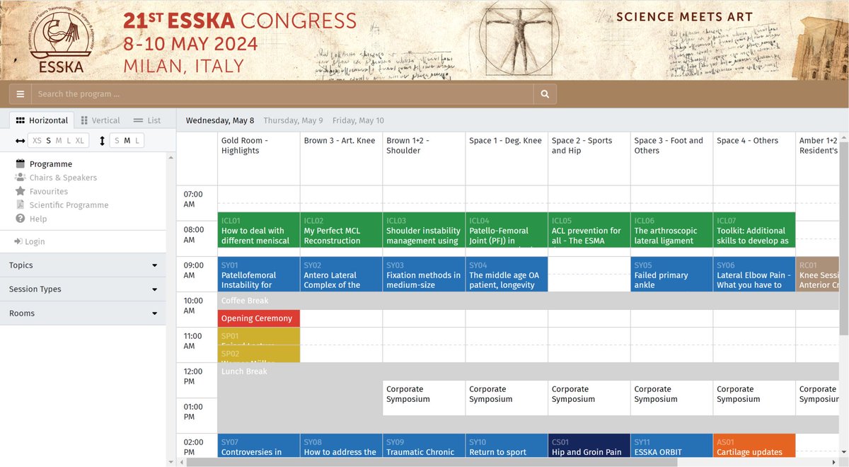 The Online Programme for #ESSKA2024 is now available! Discover how ESSKA showcases the best with 194 #scientific sessions, 260 faculty members, 3 Scientific Chairs, and 172 Scientific Committee Members. Check out the Programme now: loom.ly/cjzsvJQ #SportsMedicine