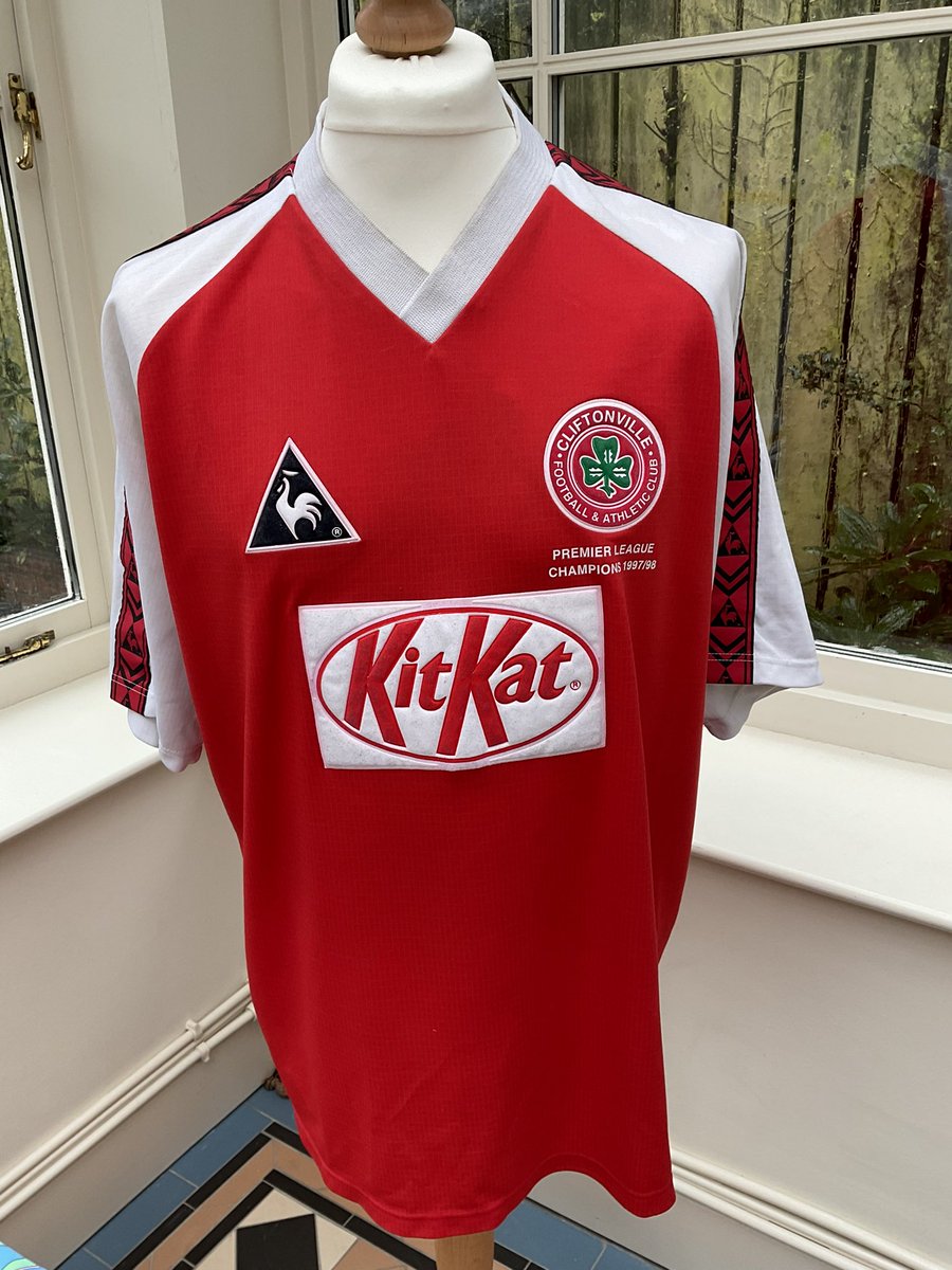 1. #FootyShirts Recently put up Cliftonville & Boca Junior Shirts but those posts were mixed up with bigger personal thread so starting another daily post for the rest of my collection. New to my collection; Cliftonville FAC, 1998/99, Coq Sportif, Home. @FootieShirtz @ARGshirts…