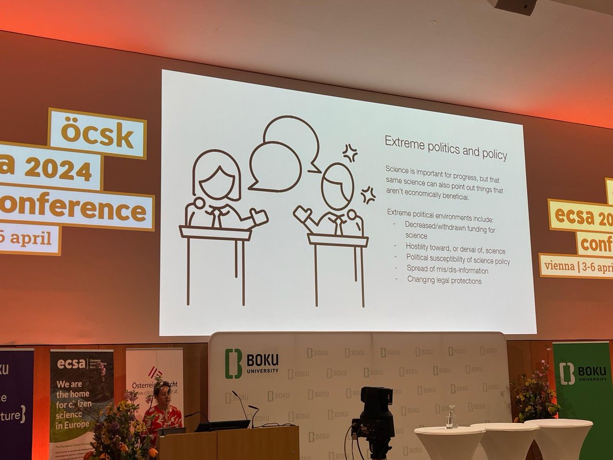 European Citizen Science Association (@eucitsci) on Twitter photo "How do we meet this moment of unprecedented change?"
Day 2 of #ECSA2024 kicks off with a thought-provoking talk from <a href="/sdosemagen/">Shannon Dosemagen</a>, on the adaptation of #CitizenScience is an ever-changing world.
#AI #OpenScience #data "How do we meet this moment of unprecedented change?"
Day 2 of #ECSA2024 kicks off with a thought-provoking talk from <a href="/sdosemagen/">Shannon Dosemagen</a>, on the adaptation of #CitizenScience is an ever-changing world.
#AI #OpenScience #data