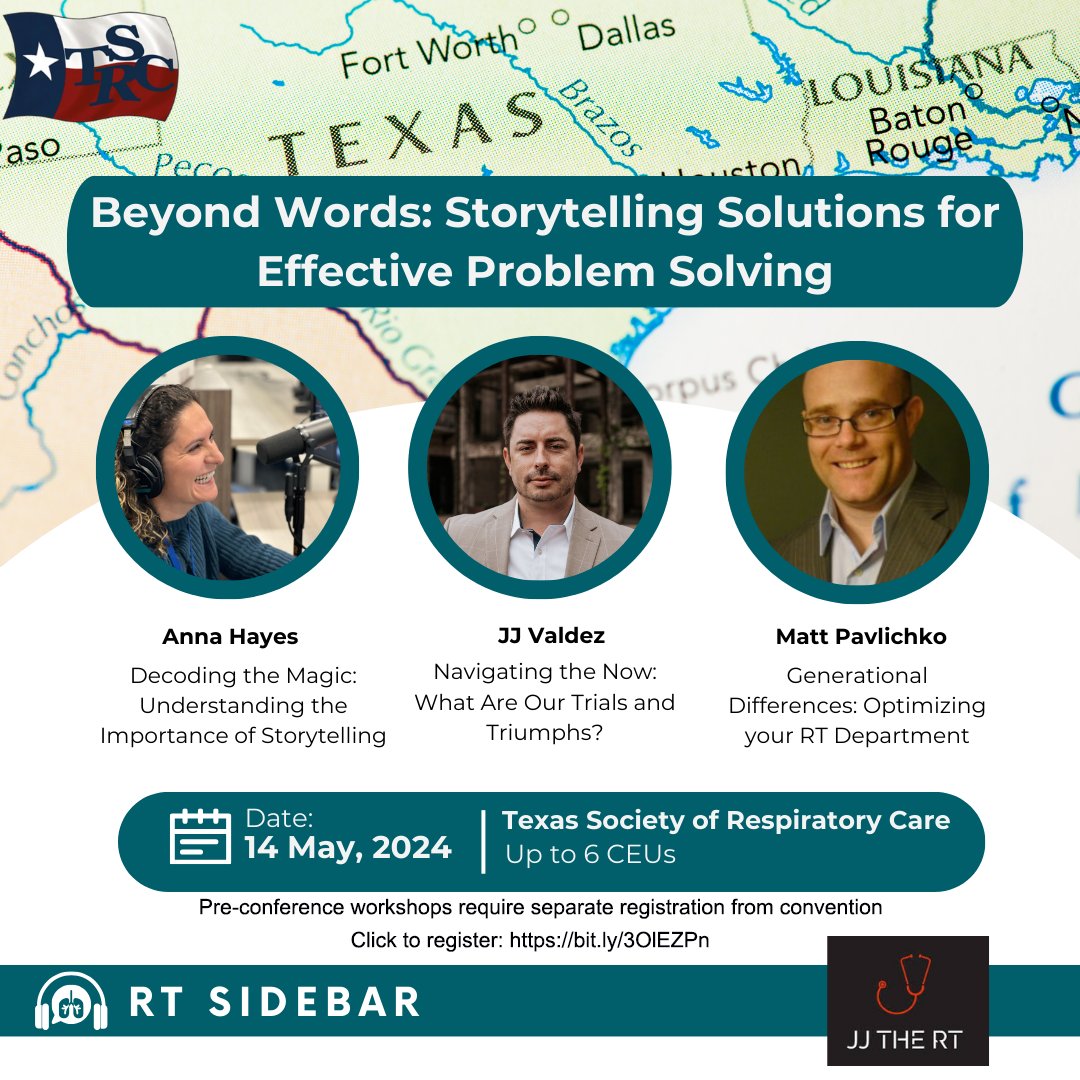🎤 Uncover the power of narrative in healthcare at the TSRC State Convention! Join us for 'Beyond Words: Storytelling Solutions for Effective Problem Solving' on May 14, 2024. d1y1dr9xzw7t4i.cloudfront.net/home #TSRC2024 #RespiratoryCare #StorytellingInHealthcare