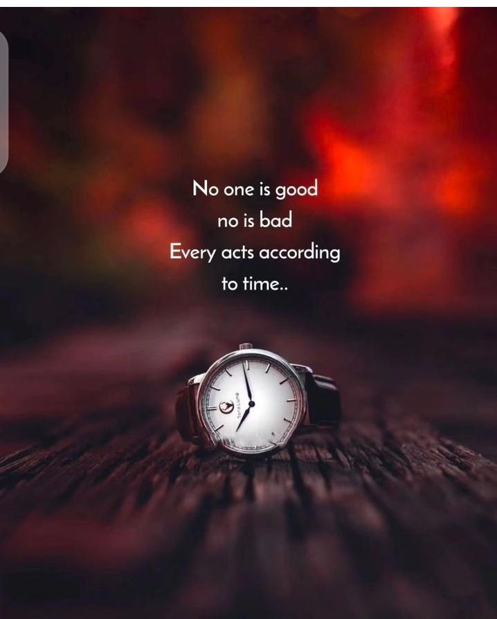 No one is good nor bad!