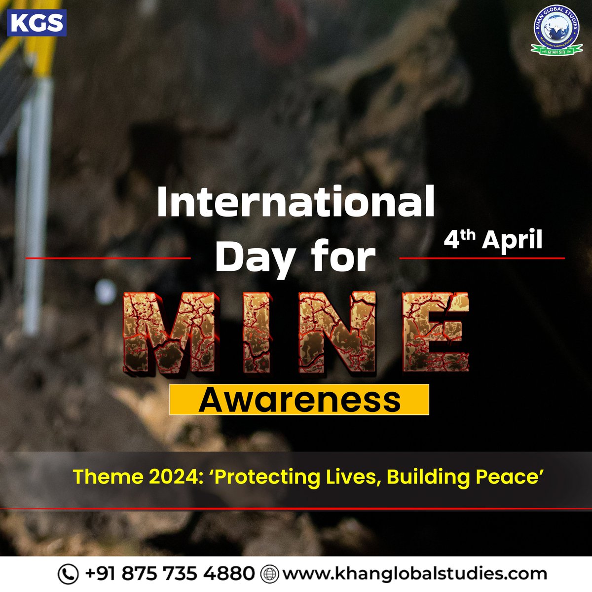 International Day of Mine Awareness के मौके पर आइए बारूदी सुरंगों के खतरे से बचने के लिए जागरूकता फैलाएं।
.
.
.
#internationalmineawarenessday #mine #safety #awareness #safepaths #mineawarenessday #currentaffairs #didyouknow #gk #kgsias #khanglobalstudies #Khansir #learnmore