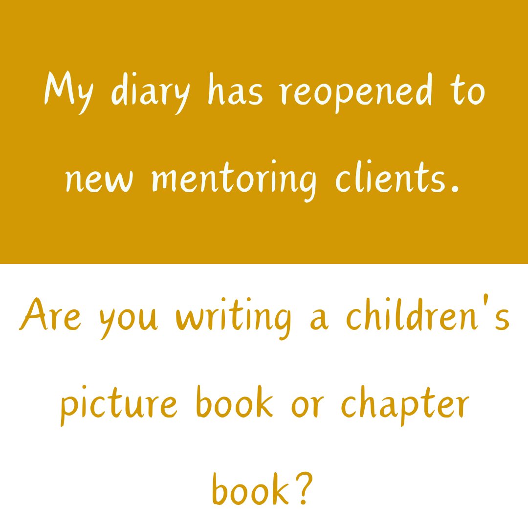 As my current mentees move on towards publication, I'm opening my diary to new clients. An award-winning children's author with years of experience working in primary literacy, I share my knowledge & expertise to help authors reach their full potential. paulinetait.com/writing-mentor/