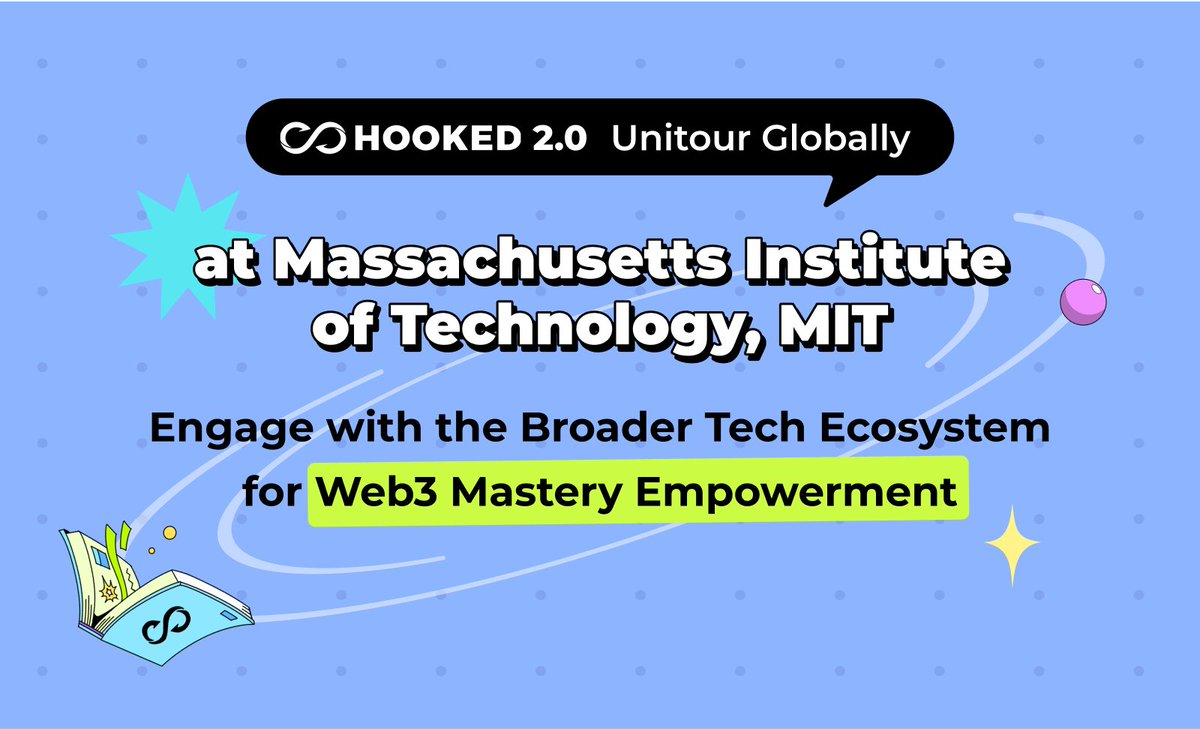 #NewEraofHOOKED #HookedUnitour HOOKED 2.0 Unitour X MIT: Forging Real-World Educational Alliances with one of the BEST Universities to Drive Global Web3 Mastery Forward! 🌐Thrilled to partner with the prestigious Massachusetts Institute of Technology (MIT), renowned for…