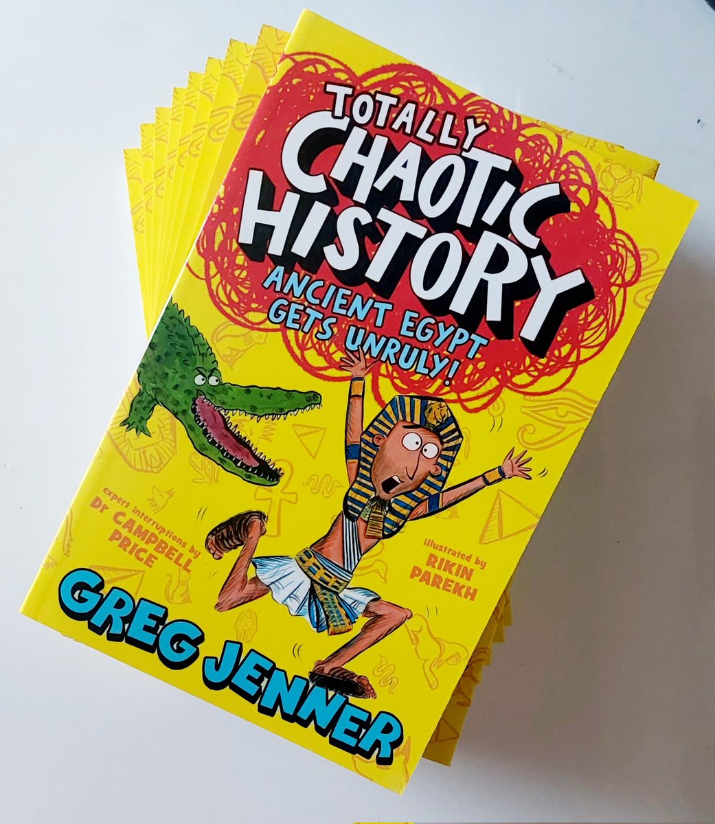 HAPPY #PUBLICATIONDAY #TotallyChaoticHistoryAncientEgyptGetsUnruly! Book 1 in this funny series is written by @greg_jenner & @EgyptMcr & illustrated by me! @WalkerBooksUK @ClaireCartey Order here: tinyurl.com/2s3ksp9p #totallychaotic #childrensbook