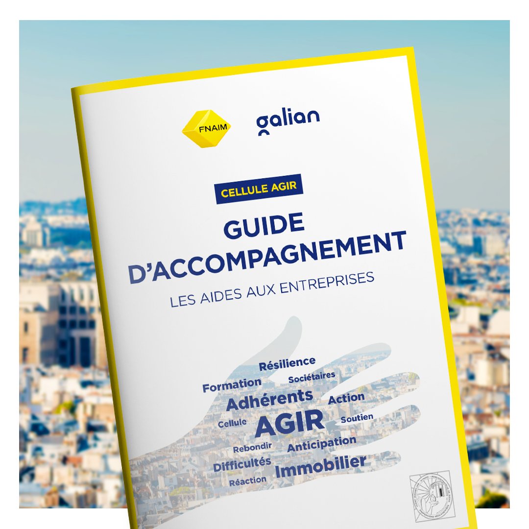 🟡 Pour traverser la crise de l'immobilier la #FNAIM et @GALIAN mutualisent leurs forces en lançant la cellule #AGIR : 1 soutien stratégique et opérationnel aux adhérents sociétaires en difficulté. La #FNAIM, outre sa vocation « d’agir pour le logement » agit pour ses adhérents !