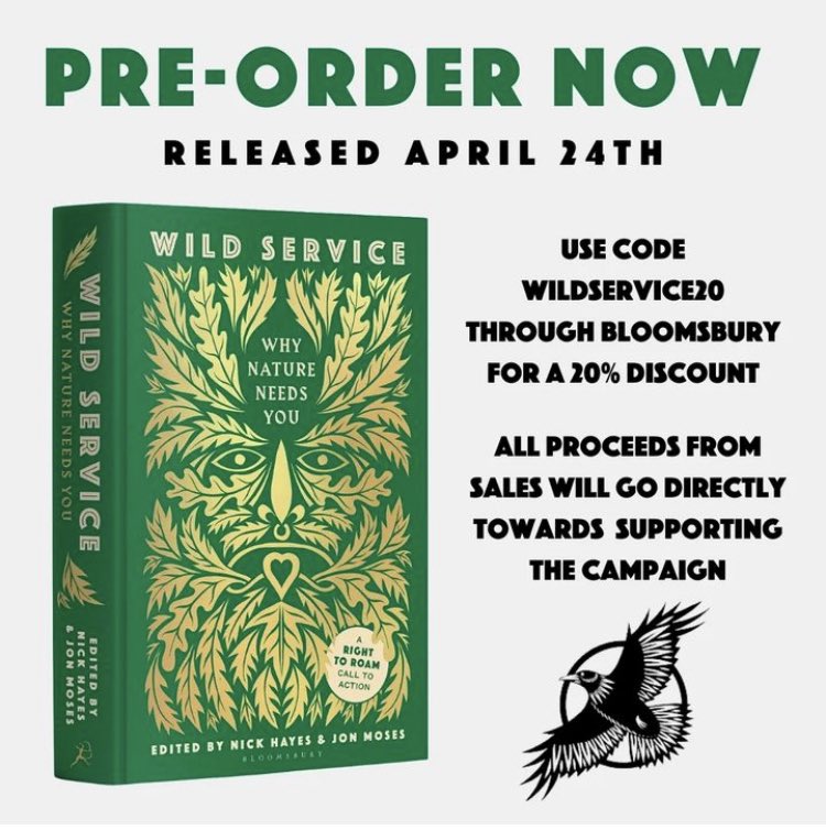 Only 3 weeks to go til #WildService!  Community is one of the most powerful & radical instincts we have as a species, & it must always include nature at its heart … proud to be among the extraordinary writers here @Right_2Roam