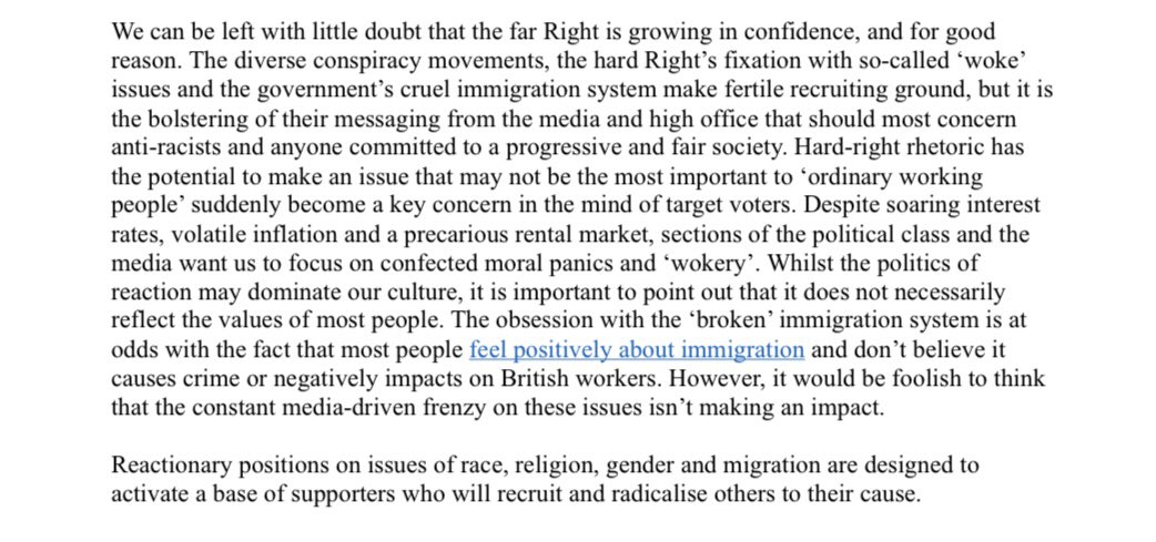 Excellent briefing from @IRR_News on the interconnected mainstreaming of politics of hate and division. 👏