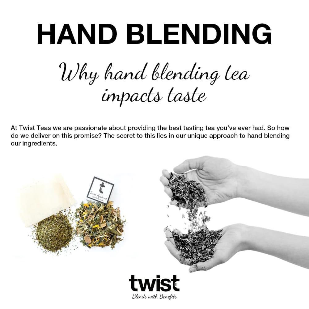 🍃Here at <a href="/TwistTeas/">Twist Teas</a>, we only select top quality whole leaf tea for our blends and we do this to optimise flavour and health benefits ☕ Read more on hand blending: lnkd.in/eiaqvbvm #thursdaymorning #premium #tea #handblended #bcorp #independentbusiness #britishmade 🫖
