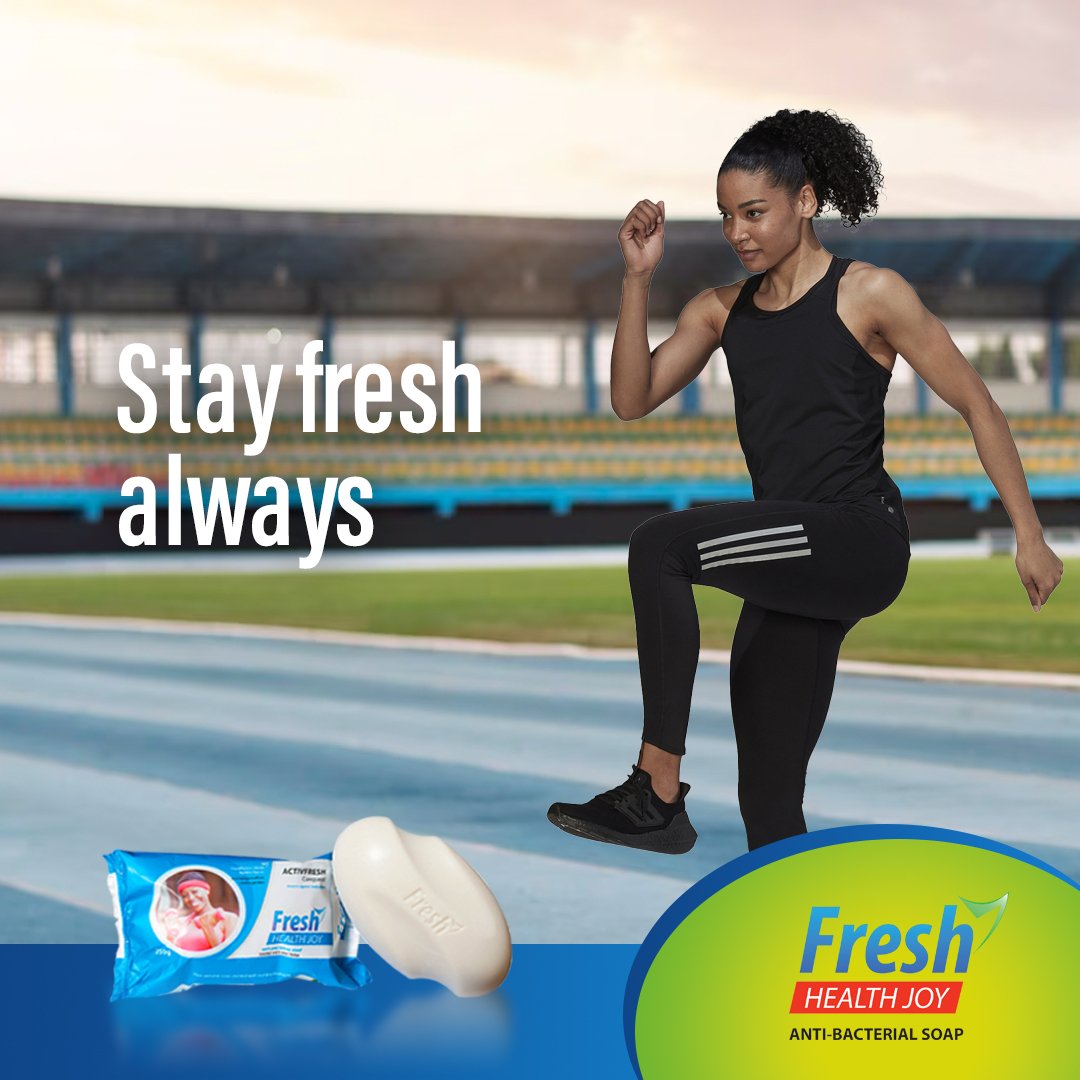 Stay fresh after a workout with Fresh Health Joy Anti-bacterial Soap. Fresh Health Joy leaves your skin feeling refreshed and odour free. 

#URLSince1935 #FHJ