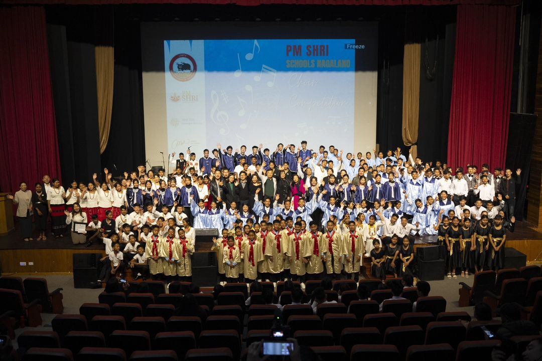 Khyo_tck's tweet photo. Choir competition day under PMSHRI Government Schools,Nagaland (20/03/24). With all the Participants, Organizers and officials.

#Governmentschools #PMShri #Choir #Competition https://t.co/v96c2kUDRX