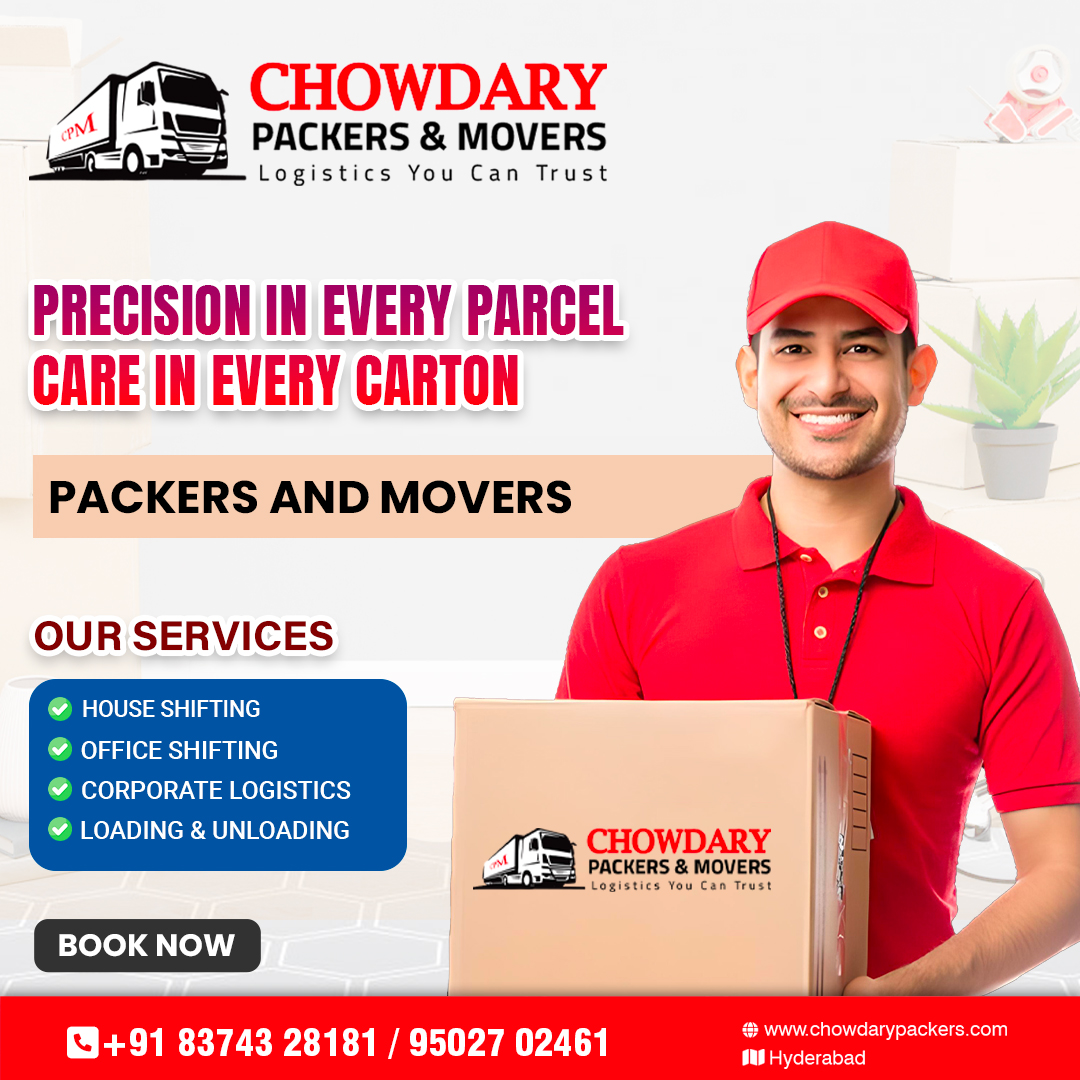 ChowdaryPacker's tweet photo. Each item is handled with utmost care &amp; precision, ensuring it reaches your new destination intact. Trust our packing prowess for a worry-free move!
#ChowdaryPackersandMovers #HassleFreeMoves #MovingWithChowdary #HouseShifting #OfficeShifting #CorporateLogistics #PackersAndMovers https://t.co/JgkkL9hFdl