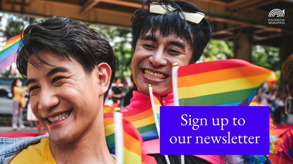 Sign up today to receive our monthly newsletter with updates on: 🌈 Our work supporting #LGBTQ people in the asylum and immigration system 🚨 Campaign news 👭 Events and developments affecting our service users > Subscribe now at bit.ly/3TymcmK Thank you 🏳️‍🌈🏳️‍⚧️