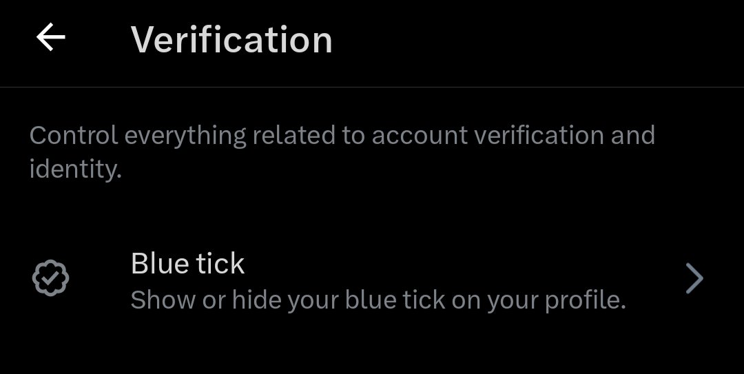 Unexpectedly received a blue tick?

You can hide that...
