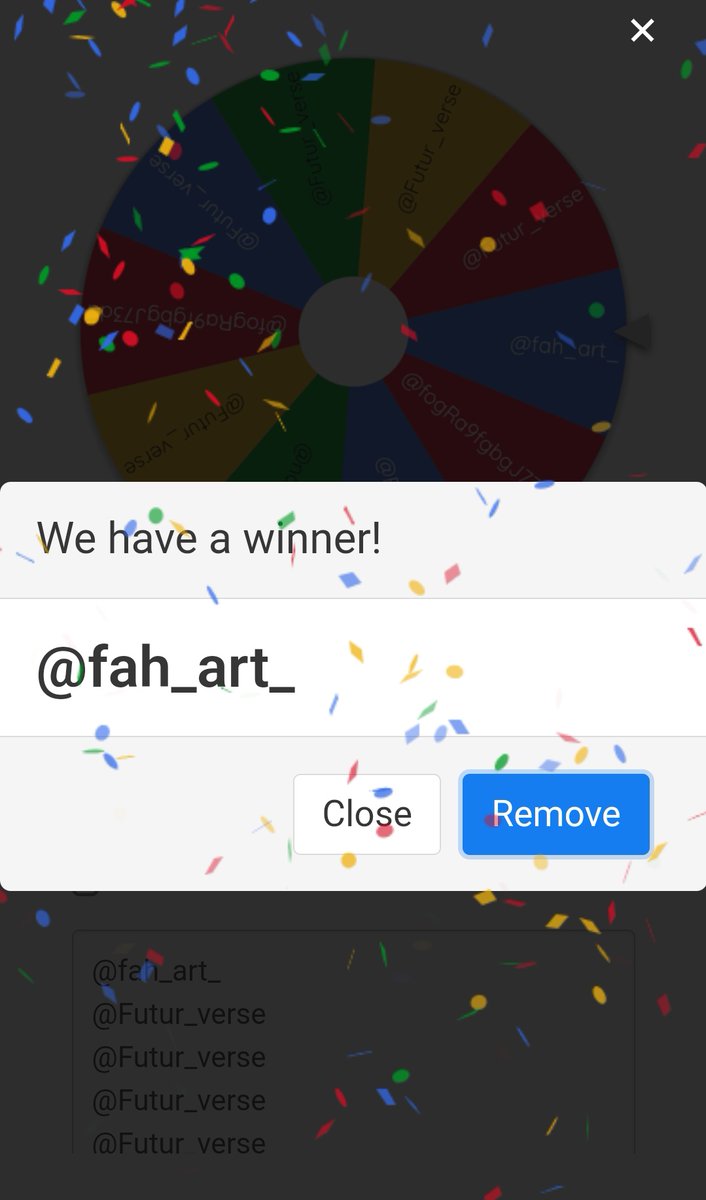 Congratulation 🎉🎉🥳 You are the winners of 'Spin the wheel' 🎰🎡 🥇 @Futur_verse - 10 Matic 🥈 @fogRa9fgbgJ73dd - 5 Matic 🥉 @fah_art_ - 1 NFT Drop your wallet address 👇👇 #NFTCollection #OpenSeaCollection #NFTCommunity #OpenSeaNFT #SupportEachOthers $BLOCK