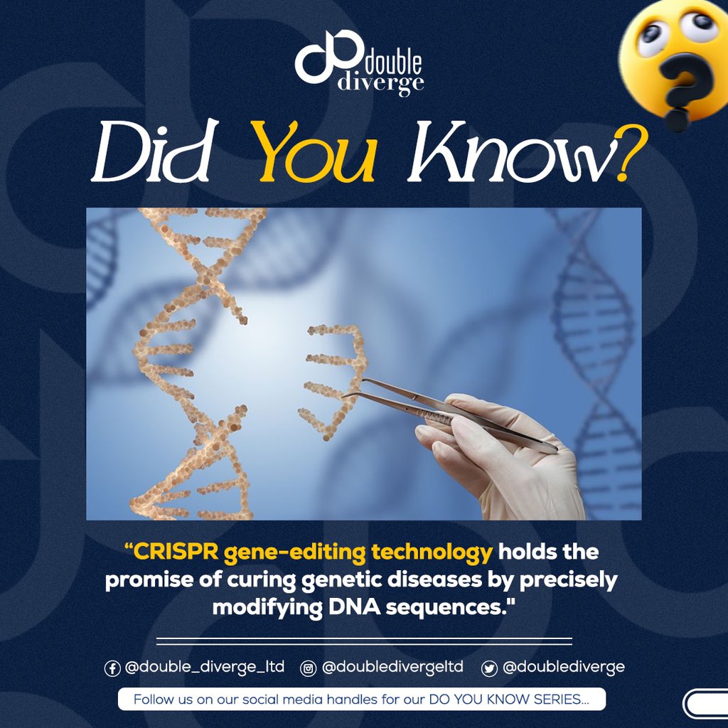 Did you know 💡 💡💡

#doublediverge #digitalservices #artificialintelligence  #website #itsupport #aimodels #aisystem #crisprgeneediting