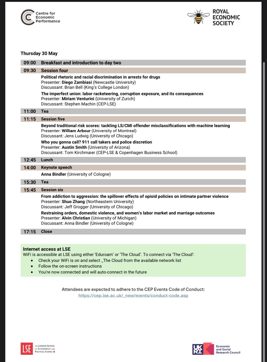 We are so looking forward to 3rd edition of #WECJr this May in London @CEP_LSE. Check out the program below. Huge thanks to my awesome collaborators: Magdalena (@m_dominguezp) and Adam (@adamksoliman).