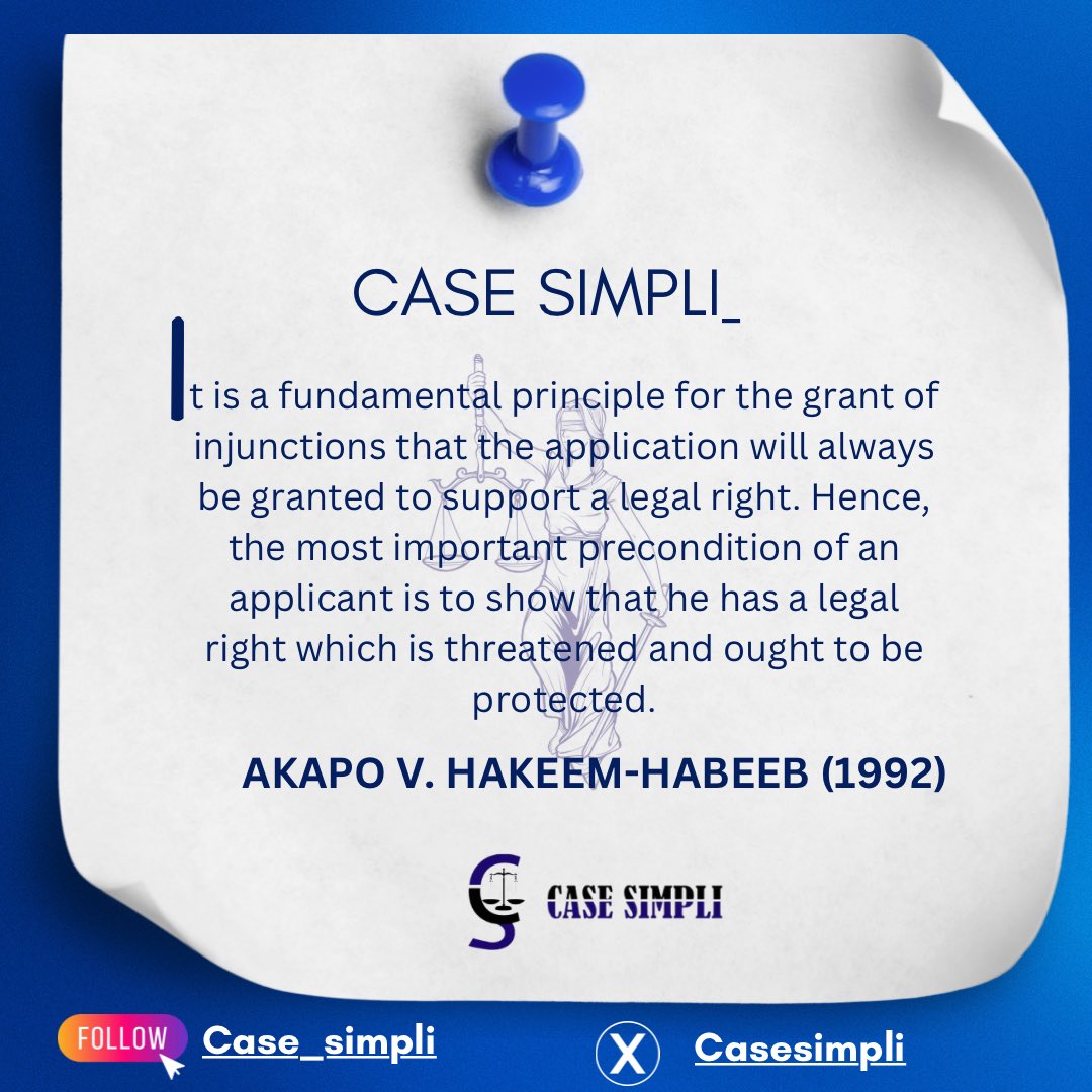 Increase your knowledge of the law. Read the facts, issues and decisions of the case on our website. Casesimpli.com
#nigerianlawstudent #lawsan #nigerianlawschool #Naijalaw #casesimpli