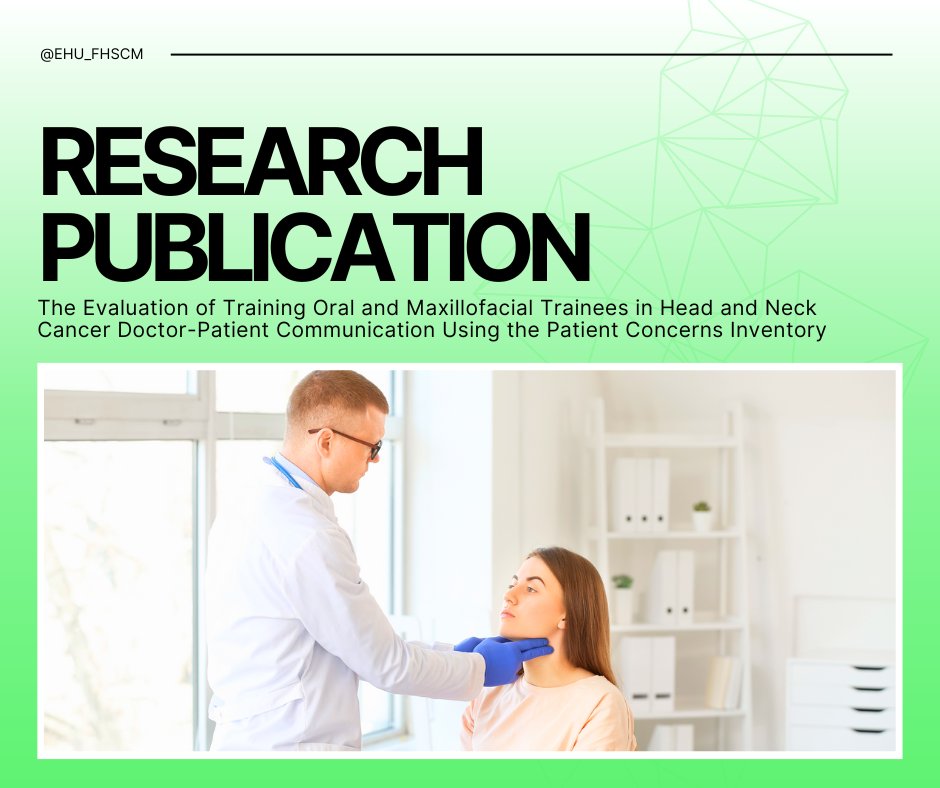 New publication:  Walshaw EG, Rogers S, Wu J, Sandars J, Kanatas A (2023) The Evaluation of Training Oral and Maxillofacial Trainees in Head and Neck Cancer Doctor-Patient Communication Using the Patient Concerns Inventory Acta Medica (Hradec Králové), Vol. 66, No. 4.