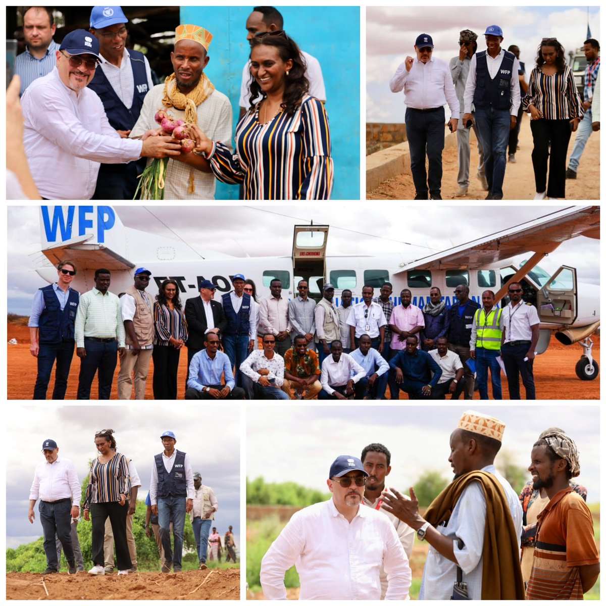Thank you @RamizAlakbarov & @SemeretaS for visiting @WFP’s work building livelihoods in Dollo Ado via @WFP_UNHAS✈️ .@WFP & @mercycorps are working with communities in #Somali region to transform agro-food systems for food secure families.