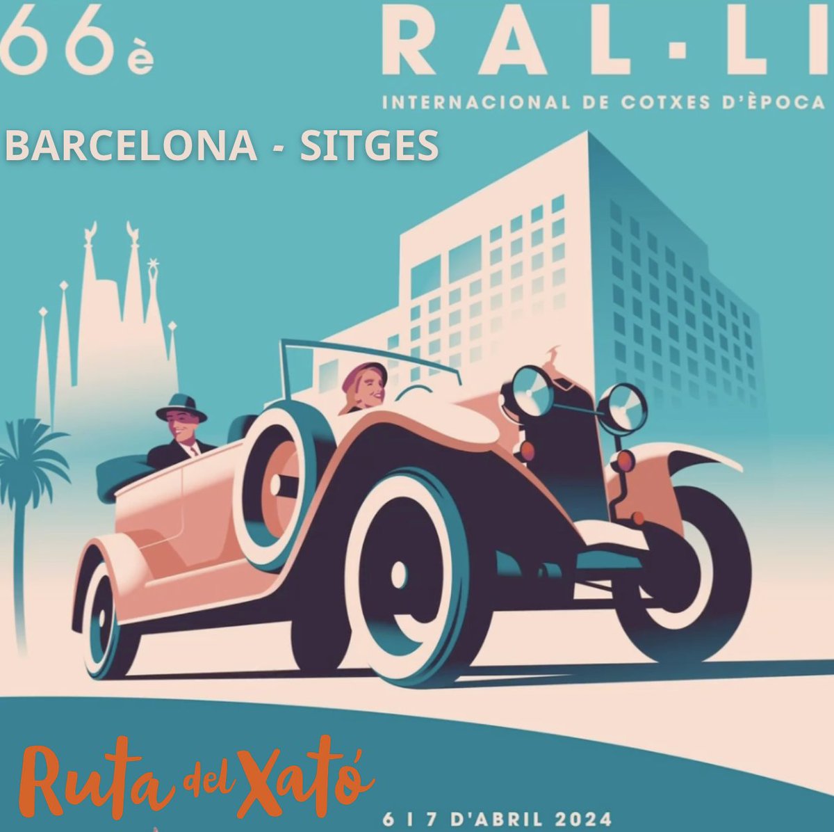 📣Ral·li Internacional Barcelona Sitges 🚘 🏍️ Aquest cap de setmana 6 i 7 d’abril, la 66a edició comptarà amb un total 93 vehicles d'època. Arribada a Sitges a partir les 12.30 h. En acabar us proposem que degusteu un deliciós Xató de Sitges🥗rutadelxato.com/poblacio/sitges