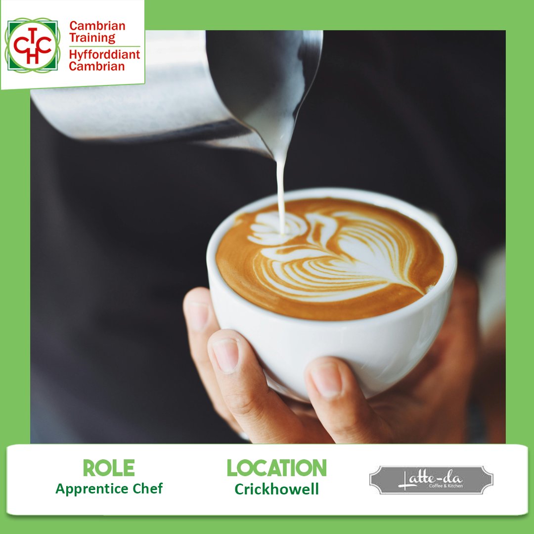 Looking for a new opportunity? Latte-Da are looking for an apprentice chef to join their established kitchen team at their café in Crickhowell! ☕️To read more about the role, click here ⬇️ cambriantraining.com/wp/en/jobs-boa…
